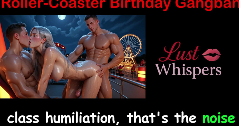 LustWhispers: Gangbang hari jadi Roller-Coaster - Cerita seks Inggeris