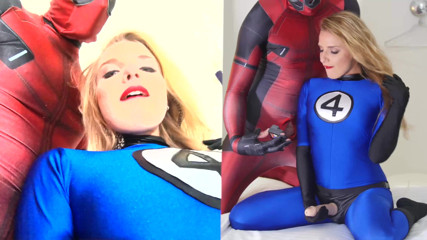 Nylon Xtreme: Sofi Goldfinger in un fantastico pompino Zentai