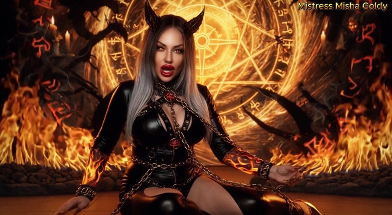 Goddess Misha Goldy: My Words Carve Hell Into Your Mind While Your Dick...