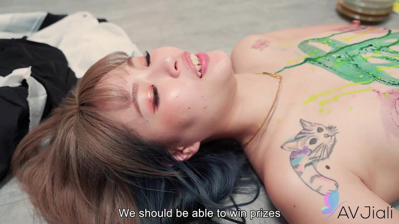 AV Jiali: Kötü kötü modeller için ve sonra onu sert sikiyor ve...