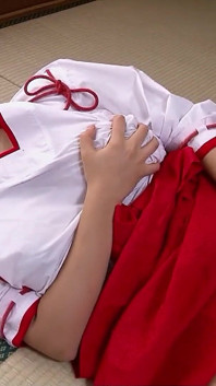 Curvy Japanese Big Natural Tits Caught Masturbate and Seduce to Titjob by Old Guy in Uncensored JAV