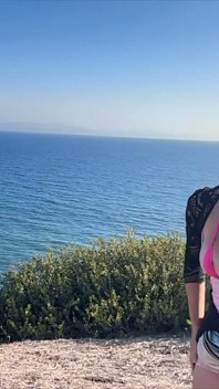 Artemisia Love Outdoor Showing Her Perfect Body and Smoking for You Guys