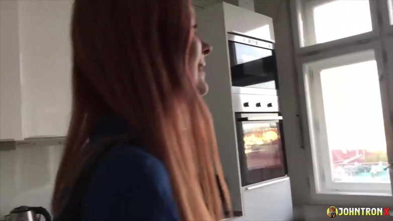 John Tron X: Johntronx - Gorgeous Redhead Babe Gets Pummeled in POV