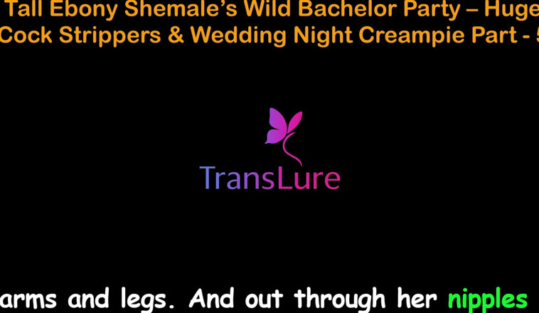 TransLure: English Audio Sex Story - Tall Ebony Shemale's Wild Bachelor Party -...