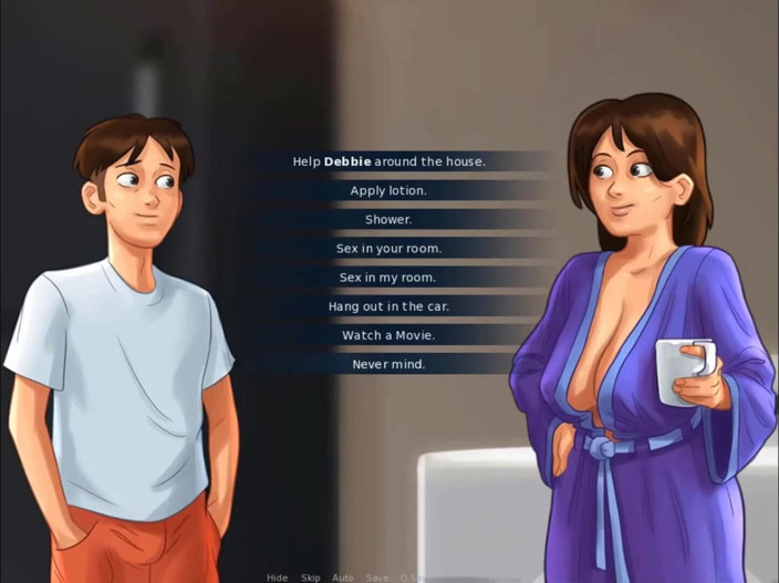 Cartoon Play: Summertime saga parte 96 - succhia il mio cazzo milf in macchina