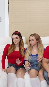 Skylar Vox und Kinsley kane tauschen stiefbrüder, nachdem sie sie zum leuchten bringen