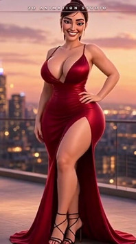 Elegant Brunette with a Hair Bun Strips on the Terrace - Dress to Lingerie