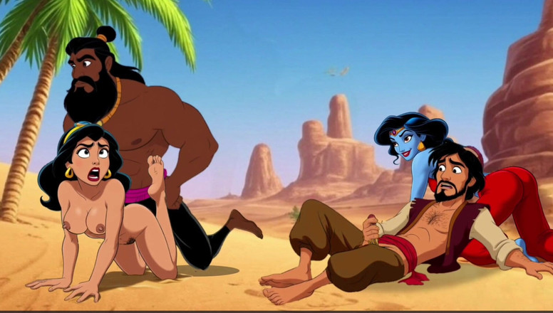Octopussy Lovers Club: Porn Aladdin: Keinginan kotor. Genie seksi memenuhi hajat kotor Aladdin....