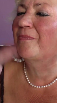 Blonde granny loves big cock