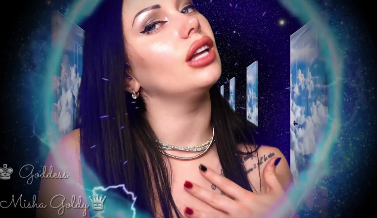 Goddess Misha Goldy: Ai nevoie de contact vizual cu mine când te mângâi și...