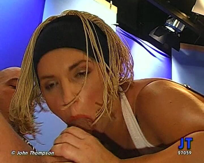 GGG John Thompson OLD STYLE: Oh God - Busty Blonde with Big Tits Gets Covered in...