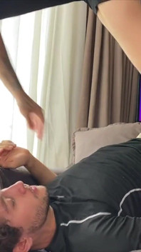 Harry Jen Big Load After Deep Anal and Rimming the Top's Ass in an Online Stream