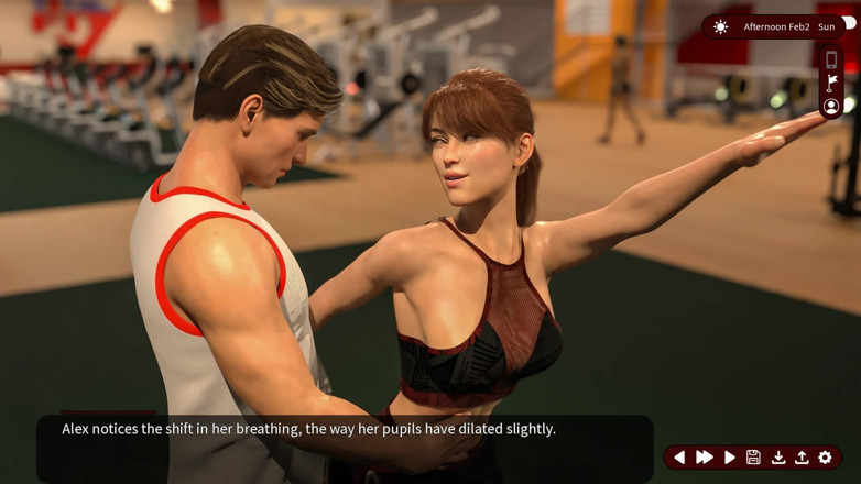 Dirty GamesXxX: 욕망의 속삭이는: 체육관에서 핫한 마누라를 위한 트레이닝 세션 - 에피소드 42
