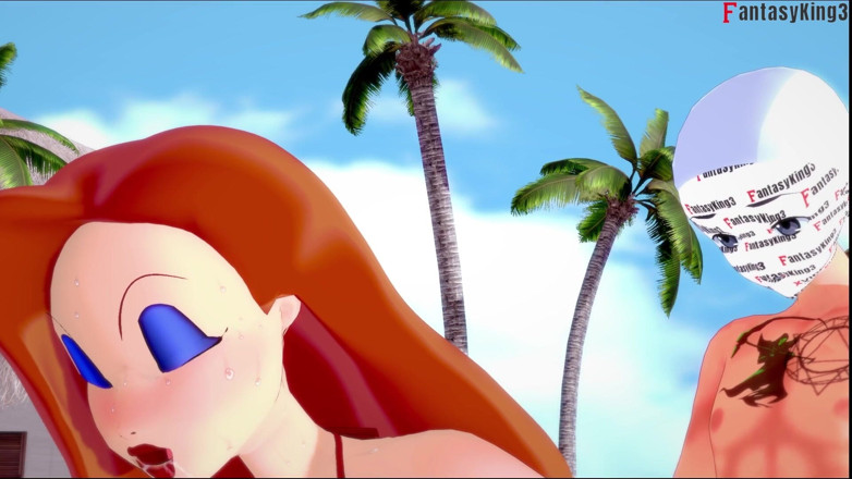 Fantasy king: Jessica Rabbit dikongkek dalam kolam