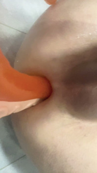 Sisboy Fucked Herself with Two Big Dick Toy