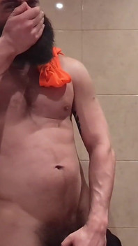 Stepdaddy Loves to Sniff Himself After His Training.