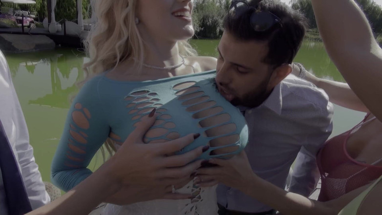 GANGBANG and BIG BOOBS: Rocco Wild Threesome Passionate Fuck Fest