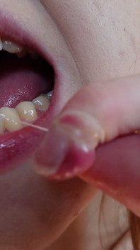 I Clean My Teeth with Dental Floss