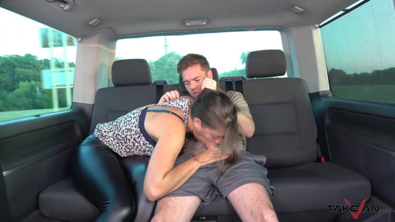 Take Van: Real trouble coming when tall babe step in the van...