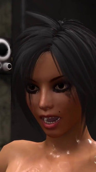 Seks cyberpunk di bilik pemerhatian. Futa panas mengongkek wanita seksi yang bertetek besar dengan tetek besar