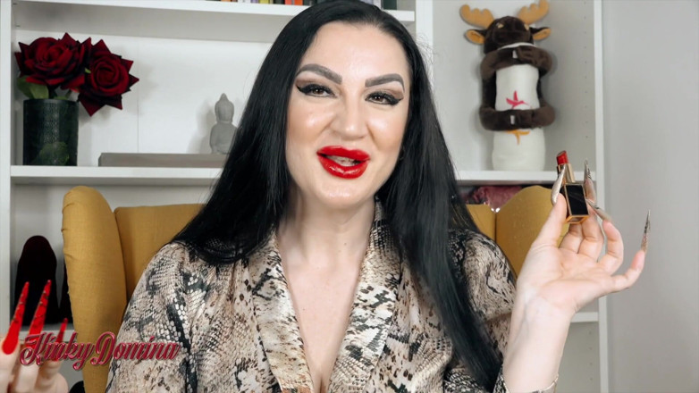 KinkyDomina: Professora romena te encanta com seu batom vermelho