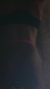Exotic Fitness Femboy in Chastity Stripteases & Squats in Your Face