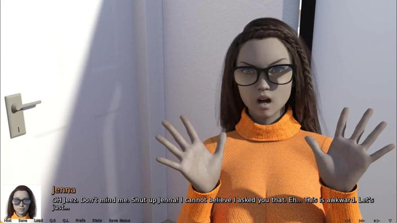 Dirty GamesXxX: Dónde está el corazón: tímida chica nerd besando la lengua...
