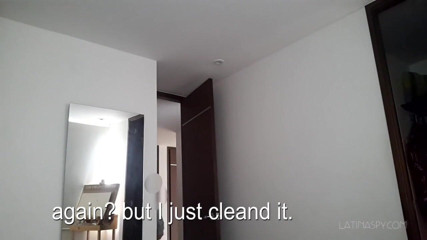 Latinaspy: Ep-11 cleaning services with huge melons part 2