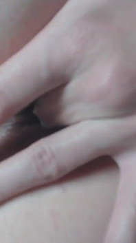 Playing with My Cute Shaved Holes Under Blue Panties