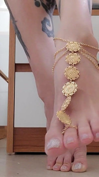 Fußfetisch sexy Füße und kette