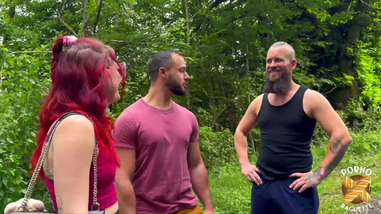 Porno Baguette: Trixy, Pretty Redhead, Gets Banged in a Hot Threesome