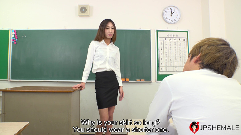 JP Shemale: Transexual Teacher Miku Ashida Fucked by Horny Student