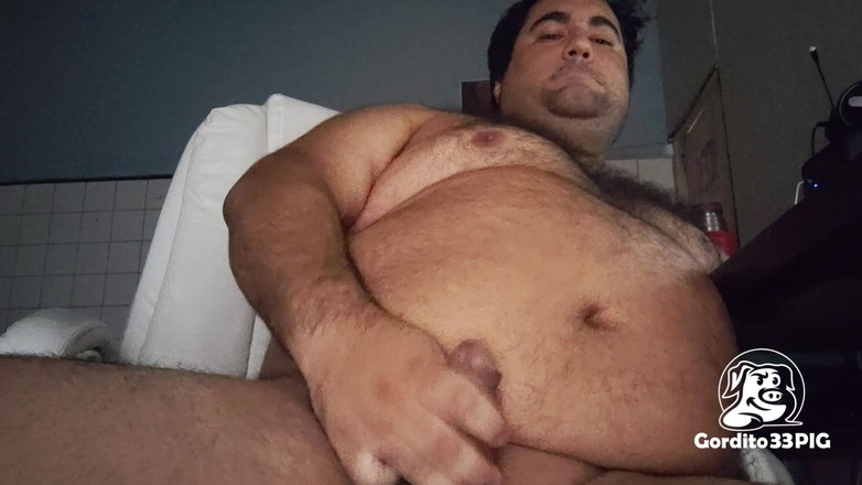 Gordito33PIG: Gemuk Bermain Video Game Dan Masturbasi