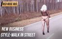 Red rose rus: Nou stil de afaceri - plimbare pe stradă