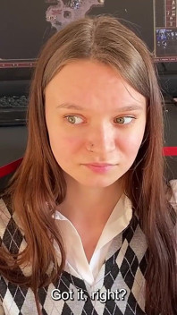 Stepdaughter Prevents Stepfather Play a Computer Game. but She Sucks Dick Well with a Swallow Part 1