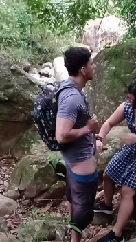 Girl Lets Her Teacher Fuck Her in the Woods After School. She Is Very Accommodating and Lets Him Record It
