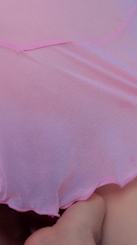 Wife with Hairy Pussy Tempts Husband in Transparent Blouse.