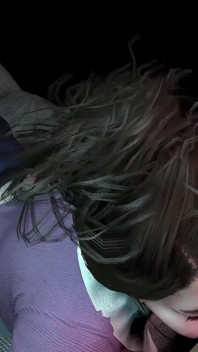 Quente asiática empregada milf dá boquete em POV | 3D pornô