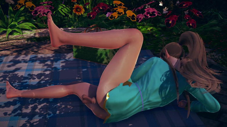 Waifu club 3D: Invite an elf to a picnic