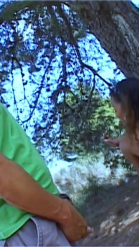 Karla Sanchez and Jorge, Pissing Together in the Forest