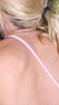 Blonde Slut Picked up at the Fair and Fucked in the Rain!!