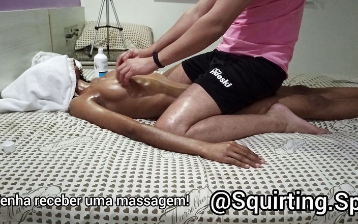 Squirting Sp: Massage du squirting n ° 8 complet - fille noire de 22 ans