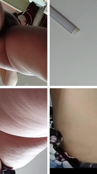 Amatérská manželka prstí kundičku orgasmus se sténáním. Latina Velký zadek, Velká prsa.