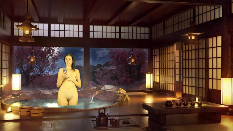 TheoryOfSex: Badkamer pis straf. Naakt lezen. Japans bad. Julia V Earth.