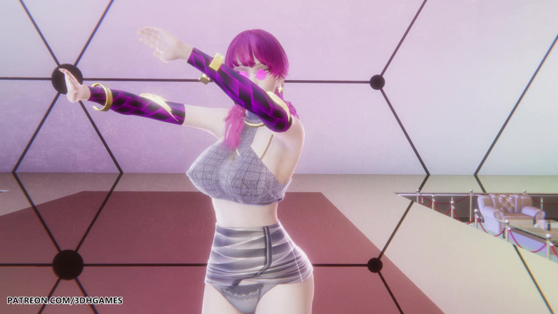 3D-Hentai Games: Mmd Mamamoo - Starry Night Evelynn Sexy striptýz League of Legends...