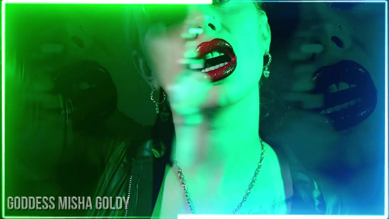 Goddess Misha Goldy: Ztrácet se v Mém nádherném transu uctívající rty!