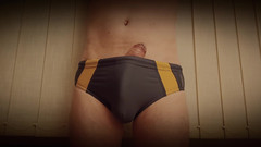 TheOldBigThing: Una erezione crescente nei tronchi di nuoto