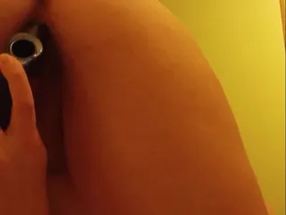Using my dildo in the bathroom