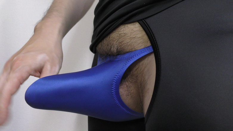 LovePantyBoy: Blue Satin Panties and Leggings
