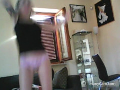 savannahamatoriale: İç çamaşırımla dans ediyorum ve egzersiz yapıyorum - külotla seksi dans